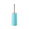 GYDMEG Toilet Brush and Holder, Toilet Brush with Stainless Steel Long Handle, Space Saving, Deep Cleaning, Covered Brush Toilet Bowl Brush for Bathroom (Blue) view 1