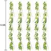 SLanC Wisteria Garland Artificial Flowers Wisteria Vine - 5Pcs Total 33ft Fake Wisteria Hanging Flower view 3