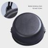 AIZYR Sukiyaki Tetsu Nabe Pot - Japanese Style Cast Iron Soup Pot Shabu Hot Pot with Wooden Lid for Home Kitchen Restaurant view 2
