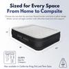 King Koil Luxury Pillow Top Plush Queen Air Mattress with High-Speed Built-in Pump, Blow Up Bed Top Side Flocking, Puncture Resistant, Double High Inflatable Airbed Guests & Travel 1-Year Warranty view 2