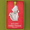 Basic Spirit Handcrafted Christmas Ornament - Cat with Bell - Home Dcor, for Tree Decoration view 2