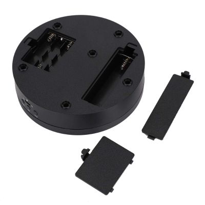 01 Product Spinner Display, Black 2?4KG Load Bearing 3 Gears Display Stand R/L Mirror with 360-degree View for Watch 3D