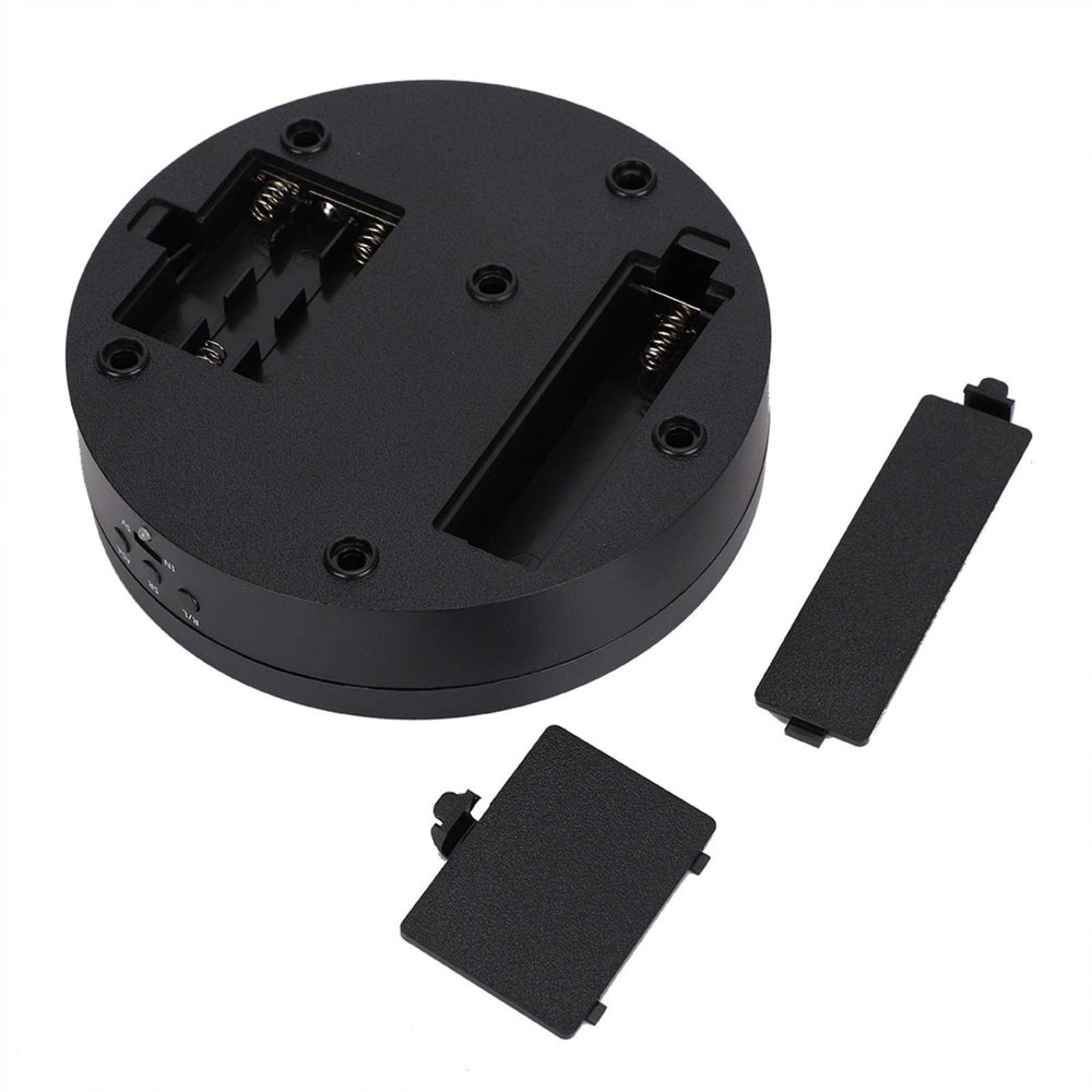 01 Product Spinner Display, Black 2?4KG Load Bearing 3 Gears Display Stand R/L Mirror with 360-degree View for Watch 3D