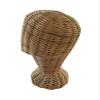 Rattan Wicker Hat Mannequin Wig Stand Holder Display Handmade view 2