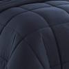 Wega Linen Down Alternative Comforter Queen/Full (3 Piece) All Season Warmth Luxurious Cotton Soft Fill Duvet Insert Bedding Comforter Navy Blue view 3