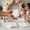 Quotidian White Flat Small Greaseproof Kraft Paper Bags 3" x 5" (8 x 13.3cm) Pack of 100 - Bakery Cookies Treat Candies Dessert view 3