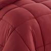 Wega Linen Down Alternative Comforter Queen/Full (3 Piece) All Season Warmth Luxurious Cotton Soft Fill Duvet Insert Bedding Comforter Burgundy view 3