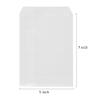 Quotidian White Flat Medium Greaseproof Kraft Paper Bags 5x7 in, 100 Count view 2