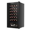 28 Bottle Compressor Wine Cooler Refrigerator w/Lock,Large Freestanding Wine Cellar For Red, White, Champagne or Sparkling Wine, 41f-64f Digital Temperature Control Fridge Glass Door Black (28 Bottle/2.8cu.ft) view 1