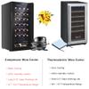 28 Bottle Compressor Wine Cooler Refrigerator w/Lock,Large Freestanding Wine Cellar For Red, White, Champagne or Sparkling Wine, 41f-64f Digital Temperature Control Fridge Glass Door Black (28 Bottle/2.8cu.ft) view 4
