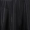 132" Inch Round Tablecloth Polyester Circular Wrinkle Free Table Cloth Solid Soft Dinner Table Cover for Buffet Table, Wedding, Parties and Dinner - Black view 3