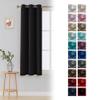 Premium Quality Room Darkening Blackout Ring Curtains for Home-Bedroom - Living Room 2 Panels Black, Each Panel Measures: 26" W x 84" L | Set Measures: 52" W x 84" L view 2
