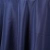 132" Inch Round Tablecloth Polyester Circular Wrinkle Free Table Cloth Solid Soft Dinner Table Cover for Buffet Table, Wedding, Parties and Dinner - Navy Blue view 3