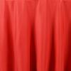 132" Inch Round Tablecloth Polyester Circular Wrinkle Free Table Cloth Solid Soft Dinner Table Cover for Buffet Table, Wedding, Parties and Dinner - Red view 3