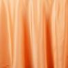 132" Inch Round Tablecloth Polyester Circular Wrinkle Free Table Cloth Solid Soft Dinner Table Cover for Buffet Table, Wedding, Parties and Dinner - Orange view 4