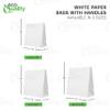 Large White Kraft Paper Bags with Handles 13x7x17 inches, Shopping, Gift Bags, Party, Retail, Merchandise, Lunch Bags, Grocery Bags, Strong, Reusable, Durable, Ecofriendly (25) view 4