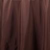 132" Inch Round Tablecloth Polyester Circular Wrinkle Free Table Cloth Solid Soft Dinner Table Cover for Buffet Table, Wedding, Parties and Dinner - Chocolate view 4