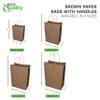 EcoQuality Medium Brown Kraft Paper Bags with Handles 10x5x13 inches, Shopping, Gift Bags, Party, Merchandise, Lunch Bags, Grocery Bags (250) view 4