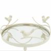 Set of 3 Mirrored Metal Trays w/Bird Design by Valerie in Black view 4