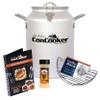 CanCooker Camping Meals Cookware | 4 Gallon Steam Cooker, Cooking Rack, Butter Garlic Salt Seasoning & 100-Page Recipe Cookbook view 1