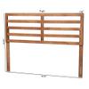 Baxton Studio Akemi Modern and Contemporary Ash Walnut Finished Wood Full Size Headboard view 3