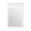 Coventry Bath Mirror, 24 in. W x 35 in. H, White Wood Frame, Decorative Design, Beveled Glass, Attached Shelf for Toiletries/Decor, Moisture Resistant, Ideal for Modern to Traditional Bathroom Styles view 4