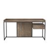 Furniture of America Trela Wood Writing Desk with USB Plug in Oak view 4