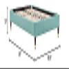 Modway Harlow Queen Performance Velvet Platform Bed Frame in Mint Green view 3
