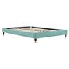 Modway Harlow Queen Performance Velvet Platform Bed Frame in Mint Green view 4
