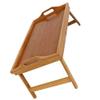 Cabilock 1pc Multifunctional Folding Table Breakfast Serving Table Foldable Desk Desk Bed Bed Tray Serving Tray Home Bamboo Reading view 1