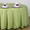 108" Inch Round Tablecloth Polyester Circular Wrinkle Free Table Cloth Solid Soft Dinner Table Cover for Buffet Table, Wedding, Parties and Dinner - Apple Green view 2