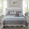 BYTIDE Bedspread Coverlet Oversized King 122" x 106" Floral Printed 9 Piece Quilt Set, Soft Lightweight Prewashed Bedding Set Bed Cover for All Season, Floral Medallion view 1