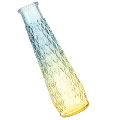 Cabilock 1pc Nordic Style Decorative Glass Vase for Home Creative Flower Arrangement Holder Elegant Design for Living Room Dining Table and Indoor Decor