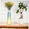 Cabilock 1pc Nordic Style Decorative Glass Vase for Home Creative Flower Arrangement Holder Elegant Design for Living Room Dining Table and Indoor Decor view 4