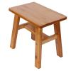 Alvinlite Bamboo Stool Child Seat Stool Coffee Table Low Stool for Living Room Bathroom Bedroom Garden Balcony(Small) view 2