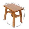 Alvinlite Bamboo Stool Child Seat Stool Coffee Table Low Stool for Living Room Bathroom Bedroom Garden Balcony(Small) view 3