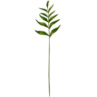 DUO ER Artificial Plant Leaf Single Branch Simulation Leaf Decor Home Office Fake Plant Ornament 50cm