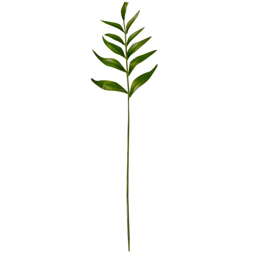 DUO ER Artificial Plant Leaf Single Branch Simulation Leaf Decor Home Office Fake Plant Ornament 50cm