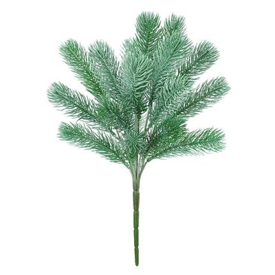 DUO ER Artificial Pine Needle Branches Home Hotel Plant Leaf Decor Plastic Fake Plant Prop Ornament 36cm