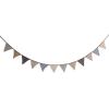 24 Flags Colorful Flag Banner Birthday Party Decoration Hanging Pennant Wedding Bunting Baby Shower Garland Tent Fabric Flags 8m(Brown) view 4