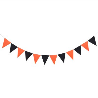 24 Flags Colorful Felt Banner Garlands Birthday Bunting Pennant Baby Shower Wedding Garland Flags Party Decoration Supplies(Set8)