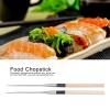 Alvinlite 11.61" Wood Handle Chopsticks, 1 Pairs Premium Reusable Stainless Steel Pointed Chopsticks for Japanese Sushi South Korea Kimbap, Chop Sticks with Gift Case for home office Kitchen view 2