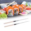 Alvinlite 11.61" Wood Handle Chopsticks, 1 Pairs Premium Reusable Stainless Steel Pointed Chopsticks for Japanese Sushi South Korea Kimbap, Chop Sticks with Gift Case for home office Kitchen view 3