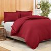 AMAY New Luxury Collection 500tc 3Pcs Duvet Cover Set with Zipper 100% Egyptian Cotton - Grand King Burgundy Solid view 1
