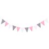 24 Flags Colorful Felt Banner Garlands Birthday Bunting Pennant Baby Shower Wedding Garland Flags Party Decoration Supplies(Set2) view 1