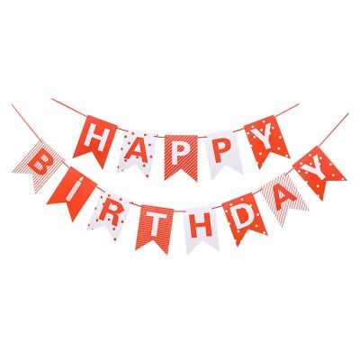 13pcs/set Happy Birthday Flags Party Decoration Gold Letters Hanging Banner Garland Baby Shower Photo Props Bunting(F12)