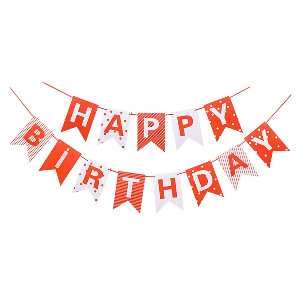 13pcs/set Happy Birthday Flags Party Decoration Gold Letters Hanging Banner Garland Baby Shower Photo Props Bunting(F12)