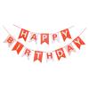 13pcs/set Happy Birthday Flags Party Decoration Gold Letters Hanging Banner Garland Baby Shower Photo Props Bunting(F12) view 1