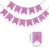13pcs/set Happy Birthday Flags Party Decoration Gold Letters Hanging Banner Garland Baby Shower Photo Props Bunting(F14) view 2