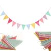 12 Flags 4m Colorful Flag Banner Birthday Party Decoration Hanging Pennant Wedding Bunting Baby Shower Garland Tent Fabric Flags view 1